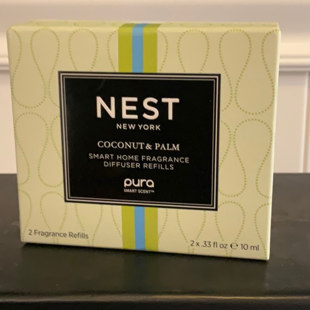 NEST NY / PURA - COCONUT & PALM 
Diffuser REFILLS 1 Set of 2pcs - .33 oz ea